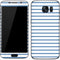 Blue and White Stripes Galaxy S7 Skin