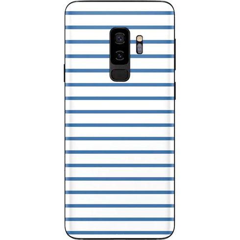 Blue and White Stripes Galaxy S9 Plus Skin