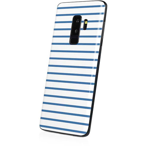 Blue and White Stripes Galaxy S9 Plus Skin