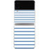 Blue and White Stripes Galaxy Z Flip3 5G Skin