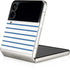 Blue and White Stripes Galaxy Z Flip3 5G Skin