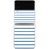 Blue and White Stripes Galaxy Z Flip4 5G Skin