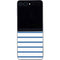 Blue and White Stripes Galaxy Z Flip5 5G Skin