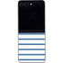 Blue and White Stripes Galaxy Z Flip5 5G Skin