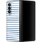 Blue and White Stripes Galaxy Z Fold3 5G Skin