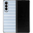 Blue and White Stripes Galaxy Z Fold3 5G Skin