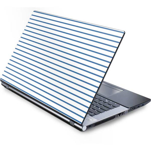 Blue and White Stripes Generic Laptop Skin