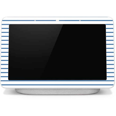 Blue and White Stripes Google Home Hub Skin