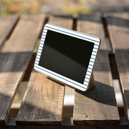 Blue and White Stripes Google Home Hub Skin