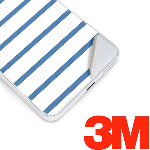 Blue and White Stripes Google Pixel 3 Skin