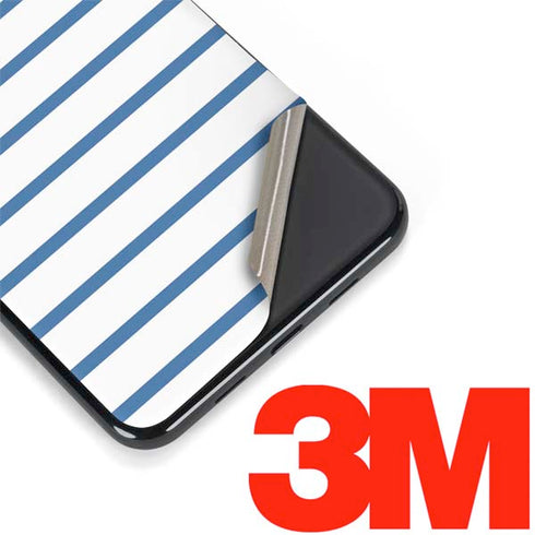 Blue and White Stripes Google Pixel 3a Skin
