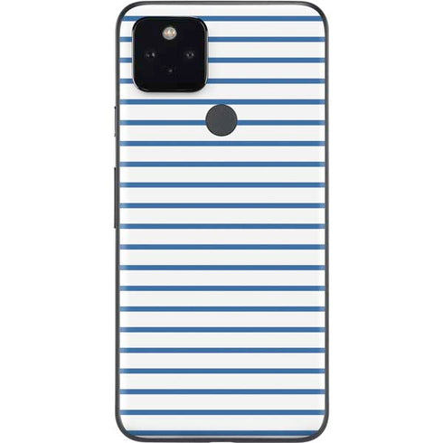 Blue and White Stripes Google Pixel 4a 5G Skin