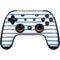 Blue and White Stripes Google Stadia Controller Skin