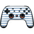 Blue and White Stripes Google Stadia Controller Skin
