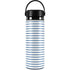 Blue and White Stripes Hydro Flask 20oz Wide Mouth Skin
