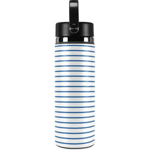 Blue and White Stripes Hydro Flask 20oz Wide Mouth Skin