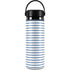 Blue and White Stripes Hydro Flask 20oz Wide Mouth Skin
