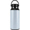 Blue and White Stripes Hydro Flask 32oz Wide Mouth Skin