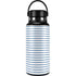 Blue and White Stripes Hydro Flask 32oz Wide Mouth Skin