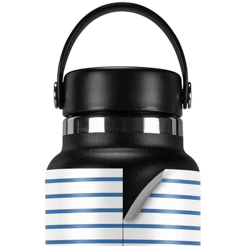 Blue and White Stripes Hydro Flask 32oz Wide Mouth Skin