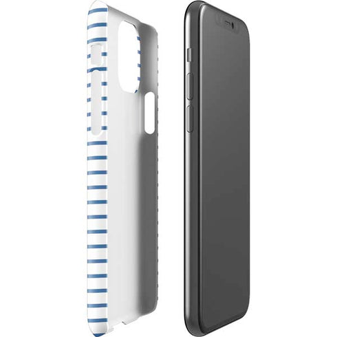Blue and White Stripes iPhone 11 Pro Lite Case