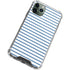 Blue and White Stripes iPhone 11 Pro Max Clear Case