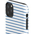 Blue and White Stripes iPhone 11 Pro Max Impact Case