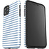 Blue and White Stripes iPhone 11 Pro Max Impact Case
