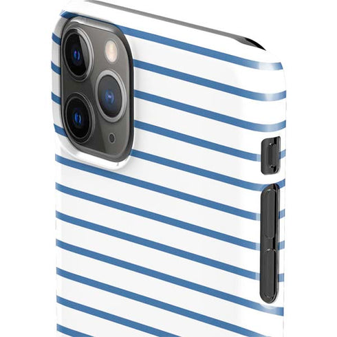 Blue and White Stripes iPhone 11 Pro Max Lite Case
