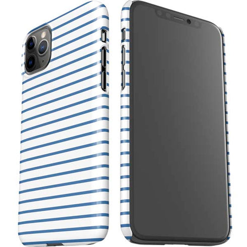 Blue and White Stripes iPhone 11 Pro Max Lite Case