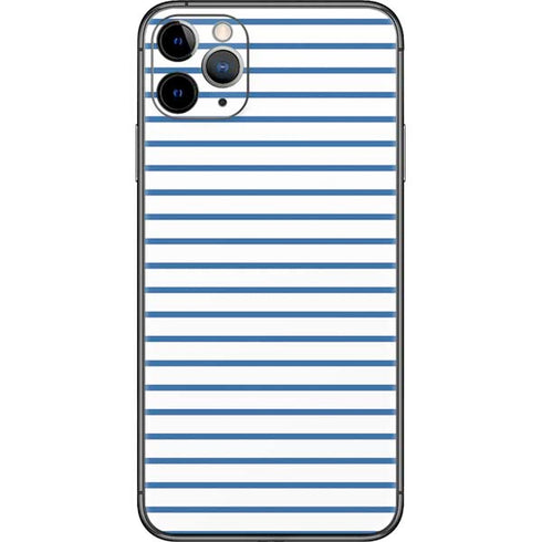 Blue and White Stripes iPhone 11 Pro Max Skin