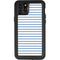 Blue and White Stripes iPhone 11 Pro Max Waterproof Case
