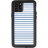 Blue and White Stripes iPhone 11 Pro Max Waterproof Case