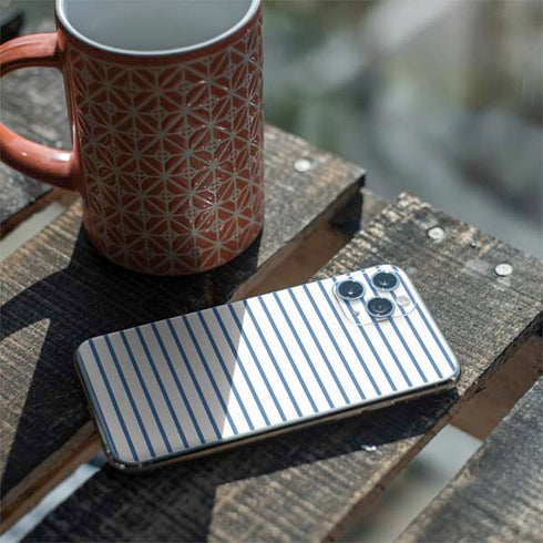Blue and White Stripes iPhone 11 Pro Skin