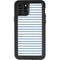Blue and White Stripes iPhone 11 Pro Waterproof Case