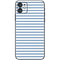 Blue and White Stripes iPhone 11 Skin