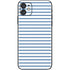 Blue and White Stripes iPhone 11 Skin