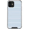 Blue and White Stripes iPhone 12 Clear Case