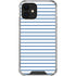 Blue and White Stripes iPhone 12 Clear Case
