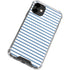 Blue and White Stripes iPhone 12 Clear Case