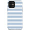 Blue and White Stripes iPhone 12 Impact Case