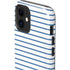 Blue and White Stripes iPhone 12 Impact Case