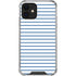 Blue and White Stripes iPhone 12 Mini Clear Case