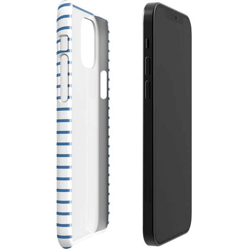Blue and White Stripes iPhone 12 Mini Lite Case