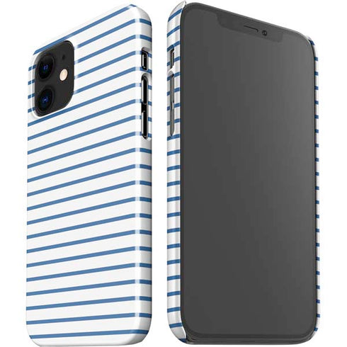 Blue and White Stripes iPhone 12 Mini Lite Case