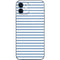 Blue and White Stripes iPhone 12 Mini Skin