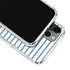 Blue and White Stripes iPhone 12 Pro Clear Case