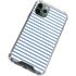 Blue and White Stripes iPhone 12 Pro Clear Case