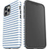 Blue and White Stripes iPhone 12 Pro Impact Case