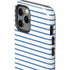 Blue and White Stripes iPhone 12 Pro Max Impact Case